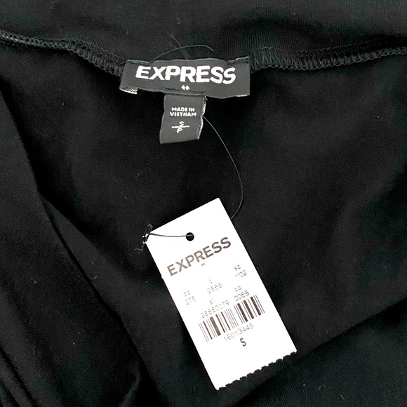 EXPRESS Off the Shoulder Bell Sleeve Top Black Size Small NWT - Picture 9 of 10